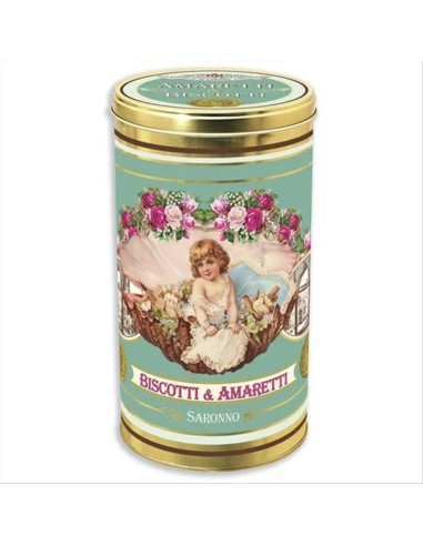 Amaretti Retro Conchiglia Tin Mix Chiostro di Saronno 175g - Morbidi e
