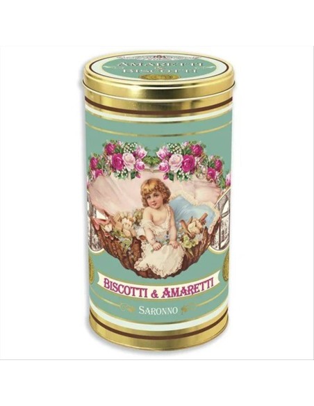 Amaretti Retro Conchiglia Tin Mix Chiostro di Saronno 175g - Morbidi e