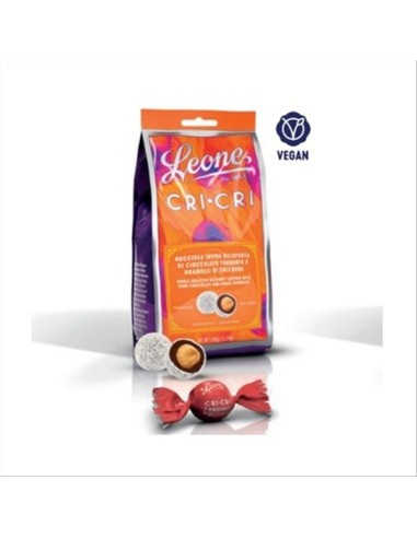 Sacchetto Cri Cri Nocciola Fondente Leone 150g - Tradizione Piemontese