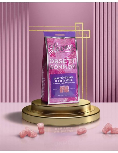 Orsetti Gommosi Leone Bellini 100g – Gusto Cocktail Analcolico alla Pe
