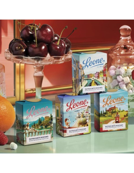 Pastiglie Leone Paesaggi Italiani - Miste dissetanti 27g - 4 modelli