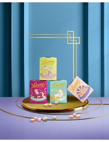Pastiglie Leone 27g – Piccole Storie di Felicità in 4 Gusti da Collezi