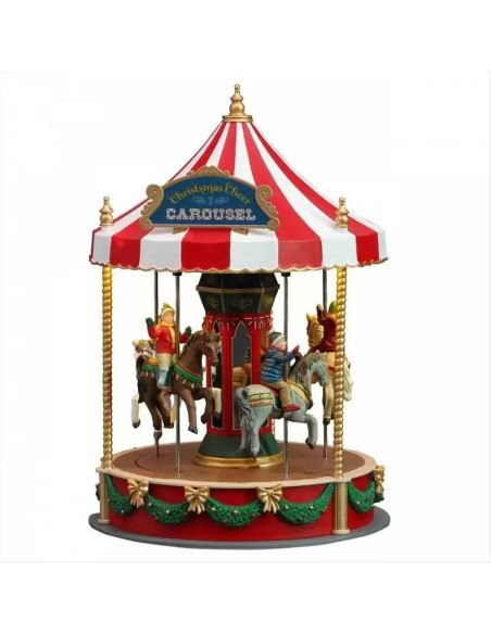 Christmas Cheer Carousel 14821 LEMAX – Giostra Natalizia con Luci e Su