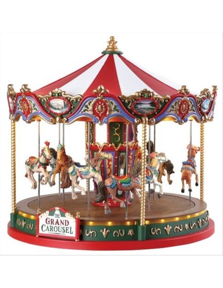 The Grand Carousel 84349 Lemax – Giostra Vittoriana 🎠✨ con Musica e L