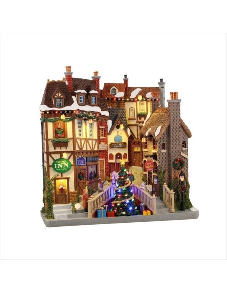 Oxfordshire Village Lemax 45225 – Facciata Illuminata con Dettagli Uni