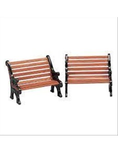 Park Bench - Set 2pz - 34895 LEMAX Dettaglio Realistico per il tuo Vil