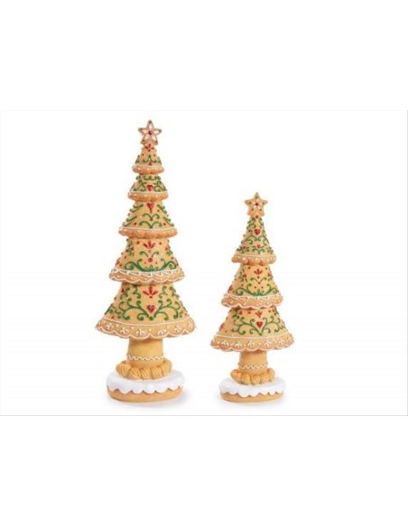 Albero di Natale pan di zenzero in resina con decori 3D - 2 formati 🍪