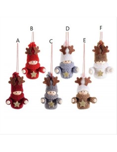 Decorazione natalizia 3D Folletto con stella - 6 varianti - H7 cm 🎅⭐