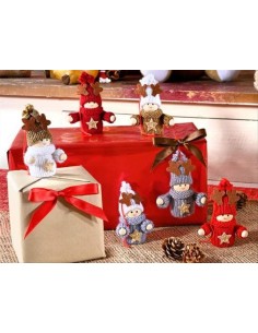 Decorazione natalizia 3D Folletto con stella - 6 varianti - H7 cm 🎅⭐ 2