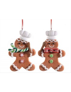 Decorazione 3D Omino di Marzapane Cuoco - 2 varianti - H12 cm 🎄🍪