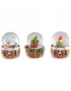 Palla di neve Ø 5cm Personaggi natalizi - 3 varianti