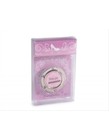 Gancio portaborsa con scritte divertenti - 4 varianti - Confezione reg