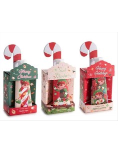 Crema mani natalizia con lima Candy Cane - 3 modelli profumati - Confe