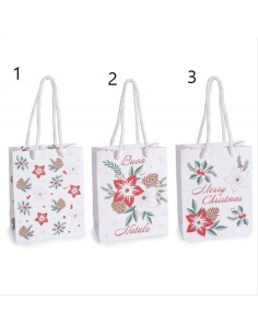 Busta regalo natalizia piccola Stelle di Natale - 3 modelli - Design a