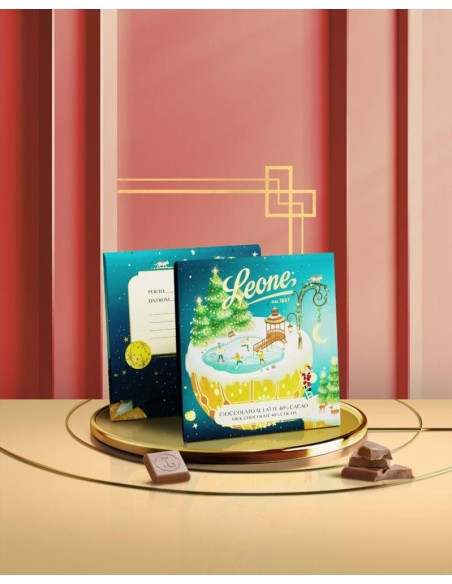 Tavoletta al Latte 40% Cacao con Biglietto di Natale Boule de Neige Le