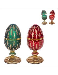 Uovo Gioiello Contenitore H23cm – Stile Fabergè 2 Colori 🎁✨