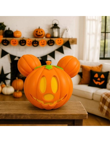 Zucca di Halloween con LED Mickey Topolino H25cm – Disney