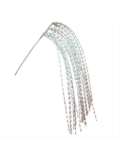 Ramo Iridescente Argentato H130cm