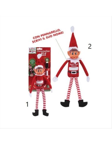Elfo Monello Personalizzabile h40cm 🎨🎄 2 modelli da decorare