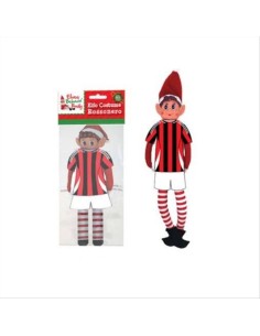 Costume Elfo Calcio Rossonero Milan ⚽🎅 Travestimento natalizio sporti