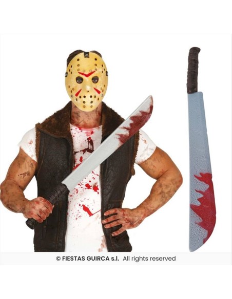 Macete Insanguinato 76cm in PVC – Accessorio Horror Halloween 🔪🩸