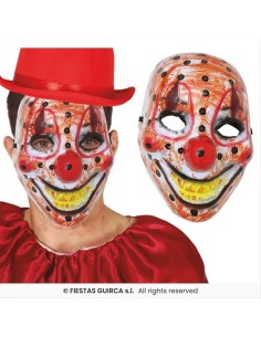 Maschera Clown Horror in PVC - Travestimento Halloween Adulti 🎭🤡