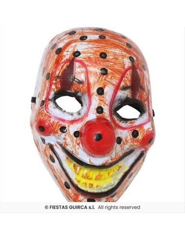 Maschera Clown Horror in PVC - Travestimento Halloween Adulti 🎭🤡