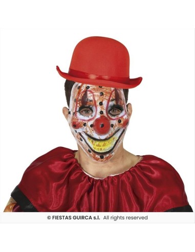 Maschera Clown Horror in PVC - Travestimento Halloween Adulti 🎭🤡
