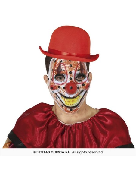 Maschera Clown Horror in PVC - Travestimento Halloween Adulti 🎭🤡