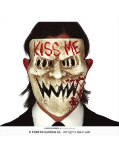 Maschera Assassino Horror Kiss Me in PVC - Halloween Adulti 🎭🩸