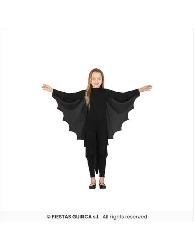 Mantello da Pipistrello per Bambina 100x88cm - Costume Halloween