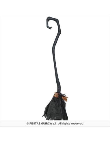 Scopa da Strega Smontabile H90cm - Accessorio Halloween 🧹🎃