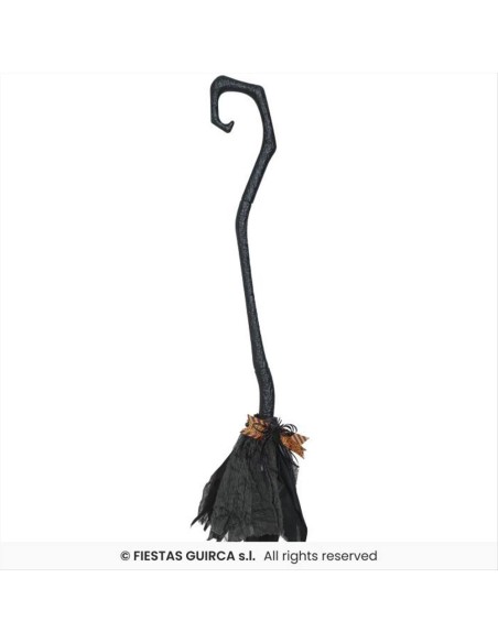 Scopa da Strega Smontabile H90cm - Accessorio Halloween 🧹🎃