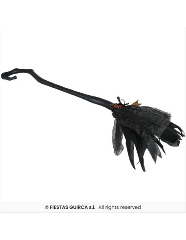 Scopa da Strega Smontabile H90cm - Accessorio Halloween 🧹🎃