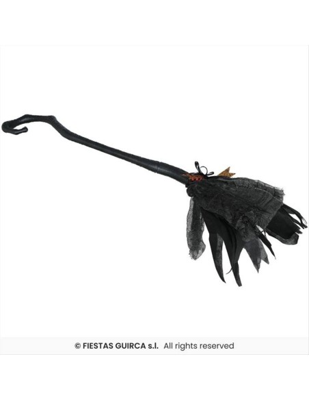 Scopa da Strega Smontabile H90cm - Accessorio Halloween 🧹🎃