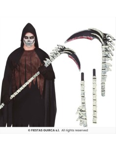 Falce d’Ossa Mietitore H150cm - Accessorio Horror Halloween 💀🪦