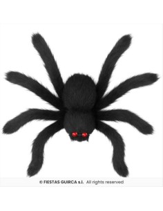 Ragno Nero Gigante 90cm Halloween in Metallo e PVC 2