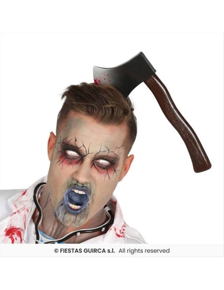 Cerchietto Ascia Insanguinata L28cm - Accessorio Horror Halloween 🪓👻