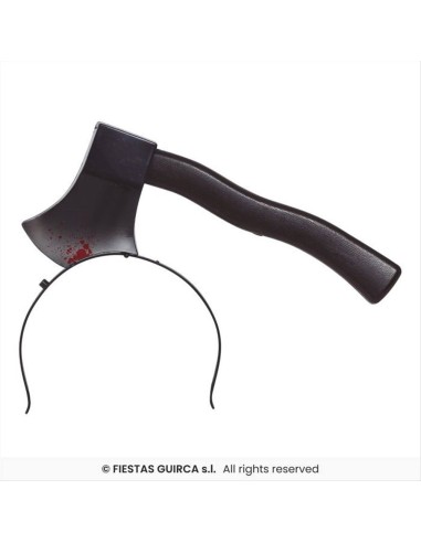 Cerchietto Ascia Insanguinata L28cm - Accessorio Horror Halloween 🪓👻