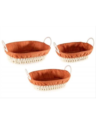 Cesto Portapane in Corda di Carta con Fodera – 3 Formati