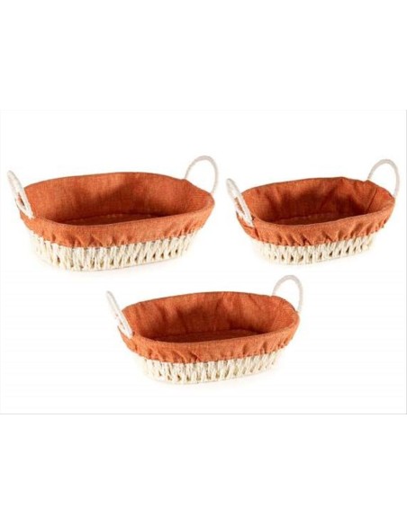 Cesto Portapane in Corda di Carta con Fodera – 3 Formati