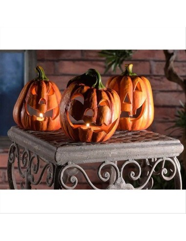 Zucca Portacandela in Terracotta H11cm 🎃🕯️ 2 varianti