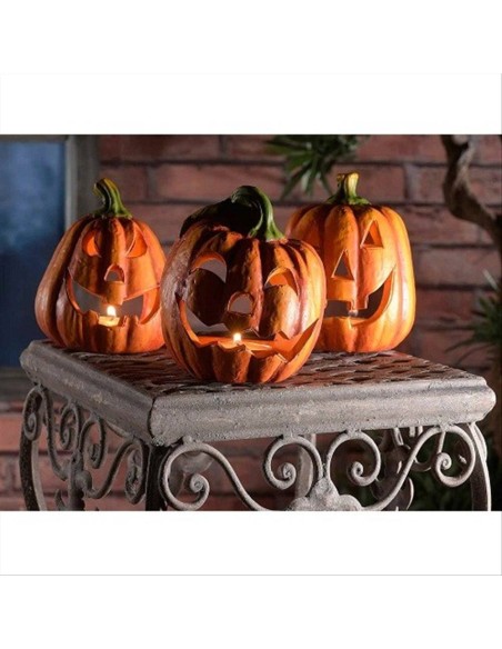 Zucca Portacandela in Terracotta H11cm 🎃🕯️ 2 varianti
