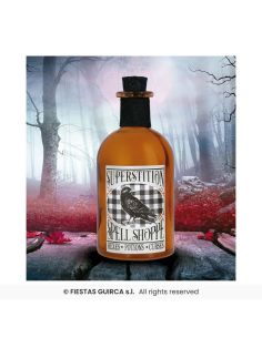 Bottiglia Veleno in Vetro H14cm - 4 Varianti Halloween 🧪☠️ 2