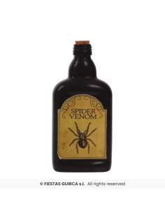 Bottiglia Veleno H19cm in Vetro - 3 Modelli Horror Halloween 🧪👻 2