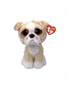 Peluche Ty Beanie Boo’s Pooch 15cm – Carlino Beige con Occhi Arancioni