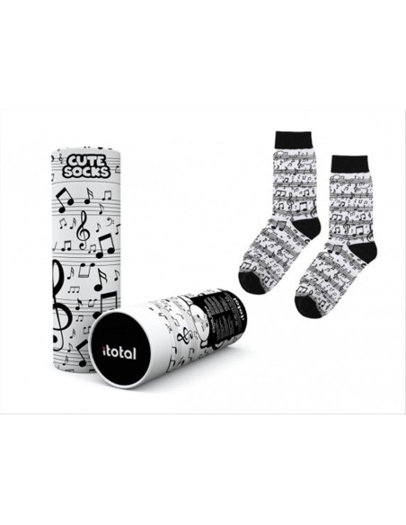 Calzini Musica iTOTAL – Taglia Unica 36-41 con Scatola Regalo Multifun