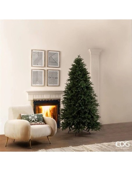 EDG Albero Pino Cristallo H210cm D124cm Albero di Natale Real Touch ✨