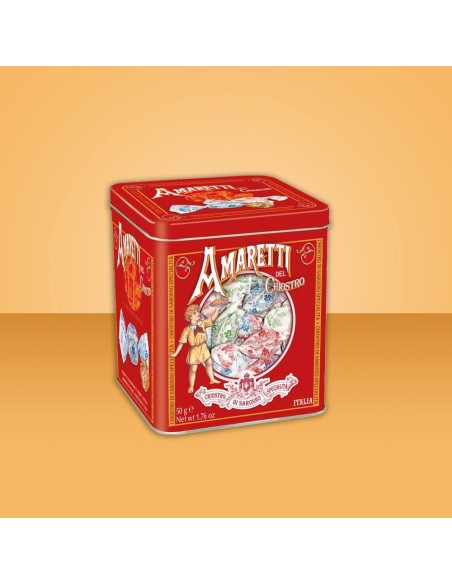Amaretti Croccanti Chiostro di Saronno 50g - Minicube Tin Elegante Sen