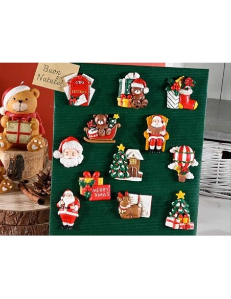 Magnete con decoro natalizio - 12 modelli festosi 🎅🎁